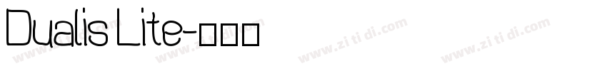 Dualis Lite字体转换